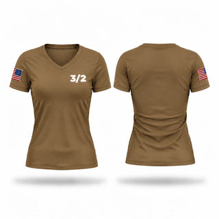 Womens Short Sleeve Vneck Shirt, 3/2, Army, Teamtime, Team time, sublimation, custom sports apparel, team uniforms, spirit wear, spiritwear, sports uniforms, custom shirts, team store, custom team store, fundraiser sports, apparel fundraiser