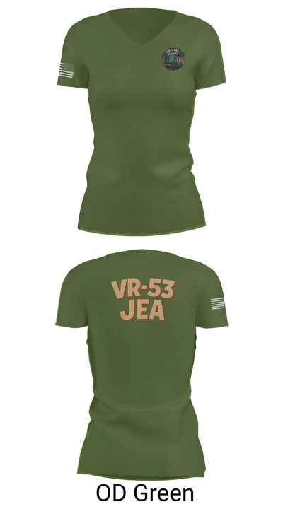 VR-53 68911207 Women's Short Sleeve V-neck Shirt - 46