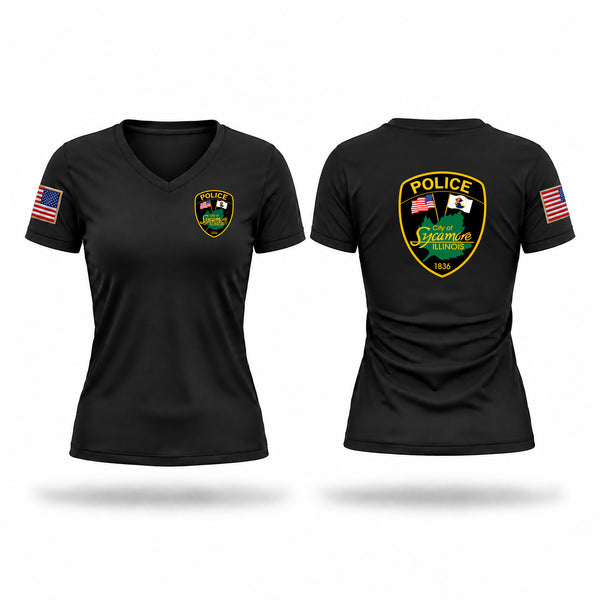 Sycamore PD Women's Short Sleeve V-neck Shirt - 1