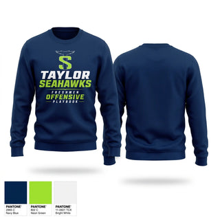 Crew Neck Sweatshirt, Taylor Seahawks, , Teamtime, Team time, sublimation, custom sports apparel, team uniforms, spirit wear, spiritwear, sports uniforms, custom shirts, team store, custom team store, fundraiser sports, apparel fundraiser