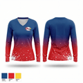Parma Flyers 36385149 Women's Long Sleeve V-neck Shirt - 1