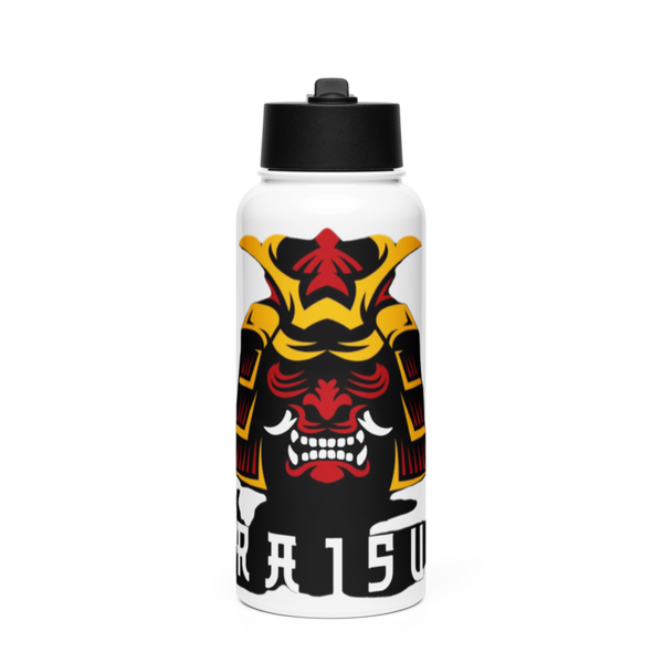 Raisu 65332951 Stainless Steel Water Bottle with a Straw Lid