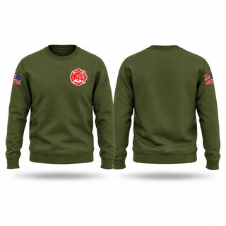 Crew Neck Sweatshirt, Coates Bend Fire & Rescue, Fire Department, Teamtime, Team time, sublimation, custom sports apparel, team uniforms, spirit wear, spiritwear, sports uniforms, custom shirts, team store, custom team store, fundraiser sports, apparel fundraiser