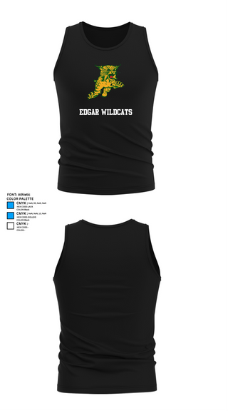 Tank Top, Edgar Wildcats, Women's Volleyball, Teamtime, Team time, sublimation, custom sports apparel, team uniforms, spirit wear, spiritwear, sports uniforms, custom shirts, team store, custom team store, fundraiser sports, apparel fundraiser