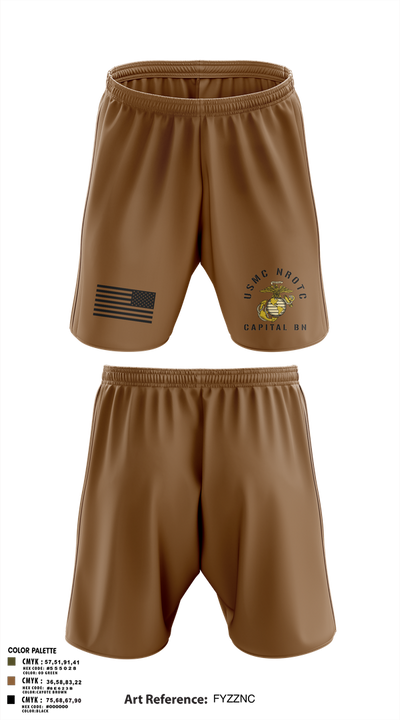 GWU NROTC 21201233 Athletic Shorts With Pockets - 2