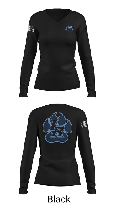 Indian River Wolves 97303805 Women's Long Sleeve V-neck Shirt - 35