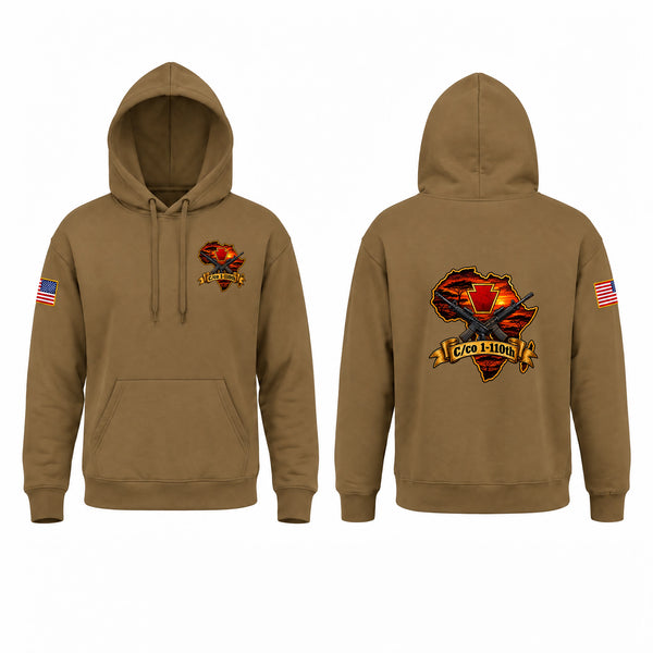 Hoodie, Charlie 1-110th, Army, Teamtime, Team time, sublimation, custom sports apparel, team uniforms, spirit wear, spiritwear, sports uniforms, custom shirts, team store, custom team store, fundraiser sports, apparel fundraiser