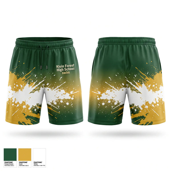Athletic Shorts With Pockets, Klein Forest High School swim, Swimming, Teamtime, Team time, sublimation, custom sports apparel, team uniforms, spirit wear, spiritwear, sports uniforms, custom shirts, team store, custom team store, fundraiser sports, apparel fundraiser