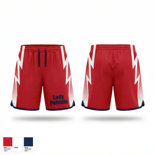 Athletic Shorts With Pockets, Lady Patriots, Softball, Teamtime, Team time, sublimation, custom sports apparel, team uniforms, spirit wear, spiritwear, sports uniforms, custom shirts, team store, custom team store, fundraiser sports, apparel fundraiser