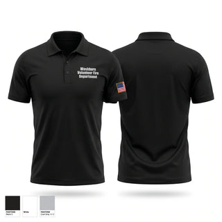 Short Sleeve Performance Polo, Washburn Volunteer Fire Department, Fire Department, Teamtime, Team time, sublimation, custom sports apparel, team uniforms, spirit wear, spiritwear, sports uniforms, custom shirts, team store, custom team store, fundraiser sports, apparel fundraiser