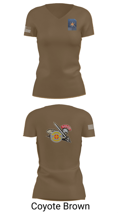 HHB, 428th Field Artillery Brigade 81466610 Women's Short Sleeve V-neck Shirt - 8