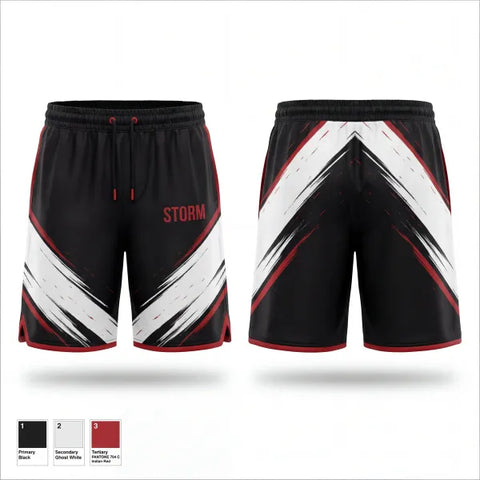 Athletic Shorts With Pockets, STORM, , Teamtime, Team time, sublimation, custom sports apparel, team uniforms, spirit wear, spiritwear, sports uniforms, custom shirts, team store, custom team store, fundraiser sports, apparel fundraiser