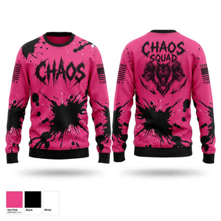 Crew Neck Sweatshirt, Chaos squad, E-Sports, Teamtime, Team time, sublimation, custom sports apparel, team uniforms, spirit wear, spiritwear, sports uniforms, custom shirts, team store, custom team store, fundraiser sports, apparel fundraiser