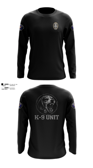 Long Sleeve Performance Shirt, Farmersville PD, Police, Teamtime, Team time, sublimation, custom sports apparel, team uniforms, spirit wear, spiritwear, sports uniforms, custom shirts, team store, custom team store, fundraiser sports, apparel fundraiser