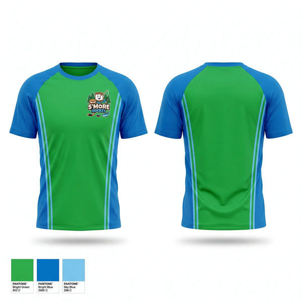 Short Sleeve Performance Shirt, S’More Hockey, Ice Hockey, Teamtime, Team time, sublimation, custom sports apparel, team uniforms, spirit wear, spiritwear, sports uniforms, custom shirts, team store, custom team store, fundraiser sports, apparel fundraiser