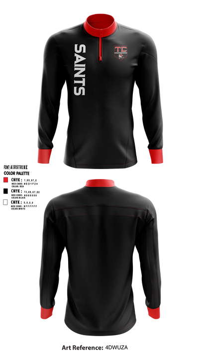 Tri County Saints Quarter Zip Jacket - 15