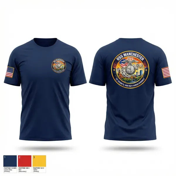 Old School Cotton Feel Shirt, RSS Manchester, Marines, Teamtime, Team time, sublimation, custom sports apparel, team uniforms, spirit wear, spiritwear, sports uniforms, custom shirts, team store, custom team store, fundraiser sports, apparel fundraiser