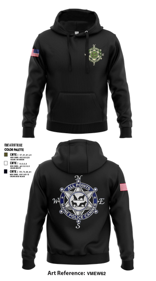 Hoodie, Washington County SO Maine K9 Unit, Police, Teamtime, Team time, sublimation, custom sports apparel, team uniforms, spirit wear, spiritwear, sports uniforms, custom shirts, team store, custom team store, fundraiser sports, apparel fundraiser