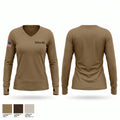 1033rd ESC Women's Long Sleeve V-neck Shirt - 1