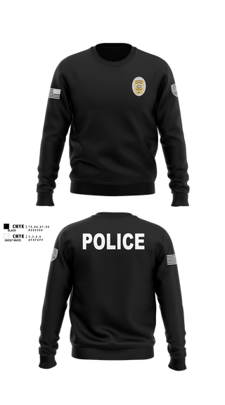Crew Neck Sweatshirt, Angier Police Department, Police, Teamtime, Team time, sublimation, custom sports apparel, team uniforms, spirit wear, spiritwear, sports uniforms, custom shirts, team store, custom team store, fundraiser sports, apparel fundraiser