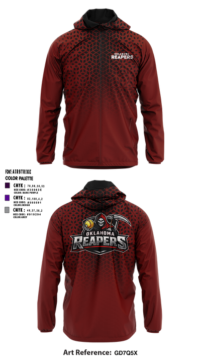 Oklahoma Reapers Windbreaker - 1