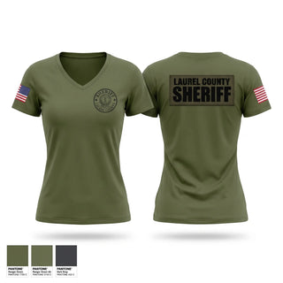Womens Short Sleeve Vneck Shirt, Laurel county sheriffs, Police, Teamtime, Team time, sublimation, custom sports apparel, team uniforms, spirit wear, spiritwear, sports uniforms, custom shirts, team store, custom team store, fundraiser sports, apparel fundraiser