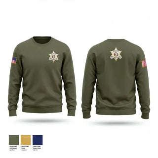 Crew Neck Sweatshirt, Pettis County Sherrifs Office, Police, Teamtime, Team time, sublimation, custom sports apparel, team uniforms, spirit wear, spiritwear, sports uniforms, custom shirts, team store, custom team store, fundraiser sports, apparel fundraiser