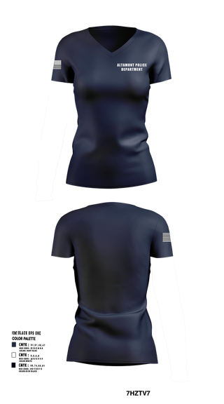 Womens Short Sleeve Vneck Shirt, ALTAMONT POLICE DEPARTMENT, Police, Teamtime, Team time, sublimation, custom sports apparel, team uniforms, spirit wear, spiritwear, sports uniforms, custom shirts, team store, custom team store, fundraiser sports, apparel fundraiser