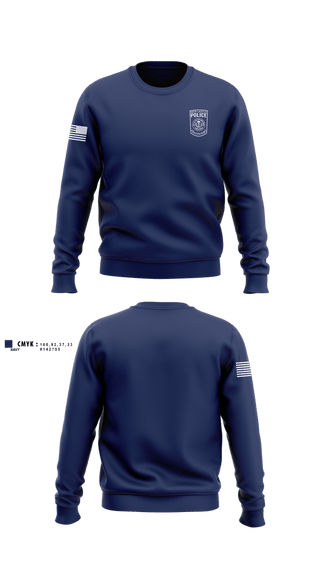 Crew Neck Sweatshirt, New Castle Police Department, Police, Teamtime, Team time, sublimation, custom sports apparel, team uniforms, spirit wear, spiritwear, sports uniforms, custom shirts, team store, custom team store, fundraiser sports, apparel fundraiser