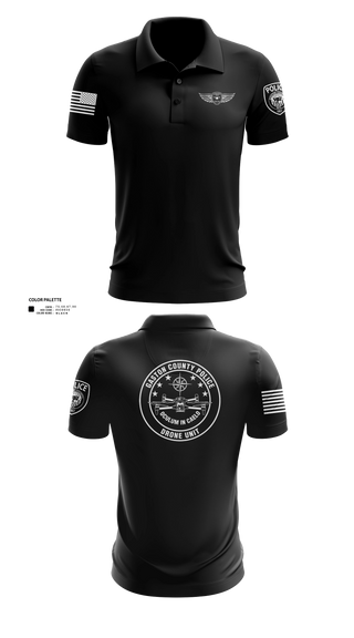 Short Sleeve Performance Polo, Drone Unit, Police, Teamtime, Team time, sublimation, custom sports apparel, team uniforms, spirit wear, spiritwear, sports uniforms, custom shirts, team store, custom team store, fundraiser sports, apparel fundraiser