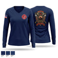 LCFD 10 9112954 Women's Long Sleeve V-neck Shirt - 1