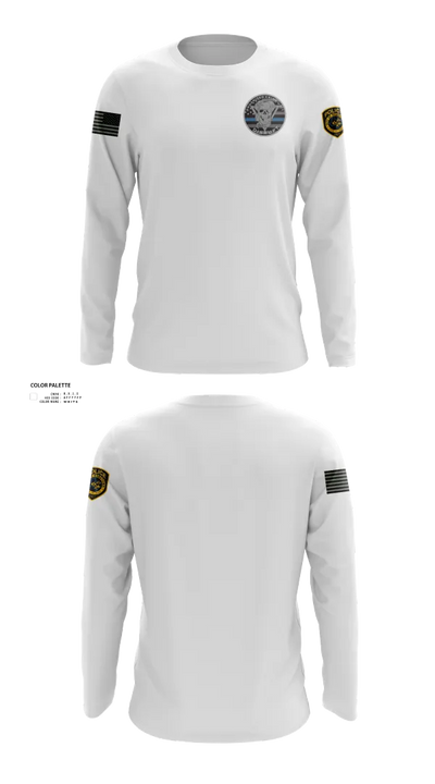 Robstown Police Department Narcotics Division Long Sleeve Performance Shirt 62