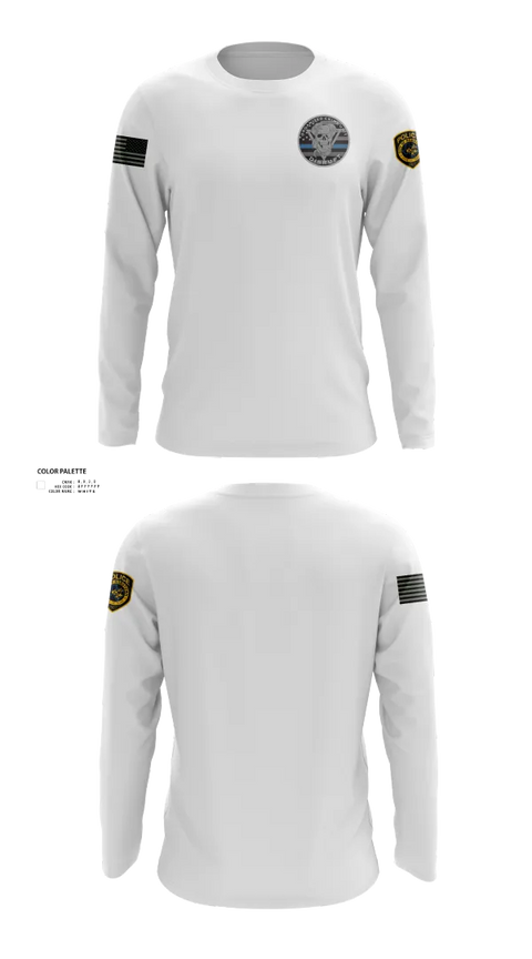 Long Sleeve Performance Shirt, Robstown Police Department, Police, Teamtime, Team time, sublimation, custom sports apparel, team uniforms, spirit wear, spiritwear, sports uniforms, custom shirts, team store, custom team store, fundraiser sports, apparel fundraiser