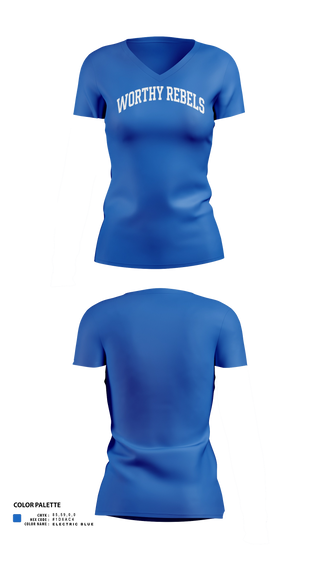 Womens Short Sleeve Vneck Shirt, Worthy Rebels, Softball, Teamtime, Team time, sublimation, custom sports apparel, team uniforms, spirit wear, spiritwear, sports uniforms, custom shirts, team store, custom team store, fundraiser sports, apparel fundraiser