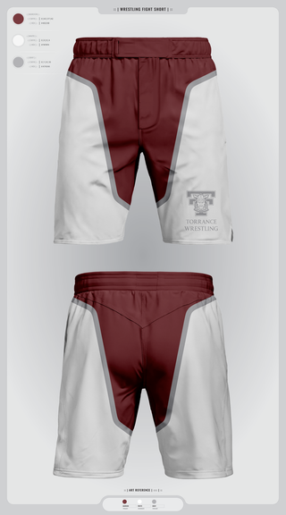 Fight Shorts, Torrance Wrestling, Wrestling, Teamtime, Team time, sublimation, custom sports apparel, team uniforms, spirit wear, spiritwear, sports uniforms, custom shirts, team store, custom team store, fundraiser sports, apparel fundraiser