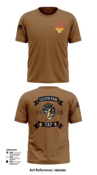 Short Sleeve Performance Shirt, 130th FAB Target Acquisition Platoon, , Teamtime, Team time, sublimation, custom sports apparel, team uniforms, spirit wear, spiritwear, sports uniforms, custom shirts, team store, custom team store, fundraiser sports, apparel fundraiser