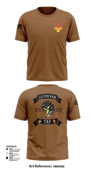 130th FAB Target Acquisition Platoon 22737787 Short Sleeve Performance Shirt - 104