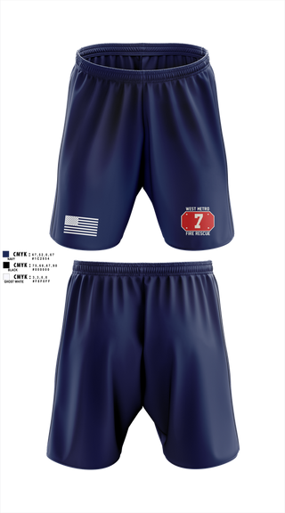 Athletic Shorts With Pockets, West Metro Fire Station 7, Fire Department, Teamtime, Team time, sublimation, custom sports apparel, team uniforms, spirit wear, spiritwear, sports uniforms, custom shirts, team store, custom team store, fundraiser sports, apparel fundraiser