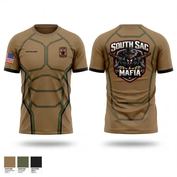 Short Sleeve Performance Shirt, SAC SOUTH, Army, Teamtime, Team time, sublimation, custom sports apparel, team uniforms, spirit wear, spiritwear, sports uniforms, custom shirts, team store, custom team store, fundraiser sports, apparel fundraiser