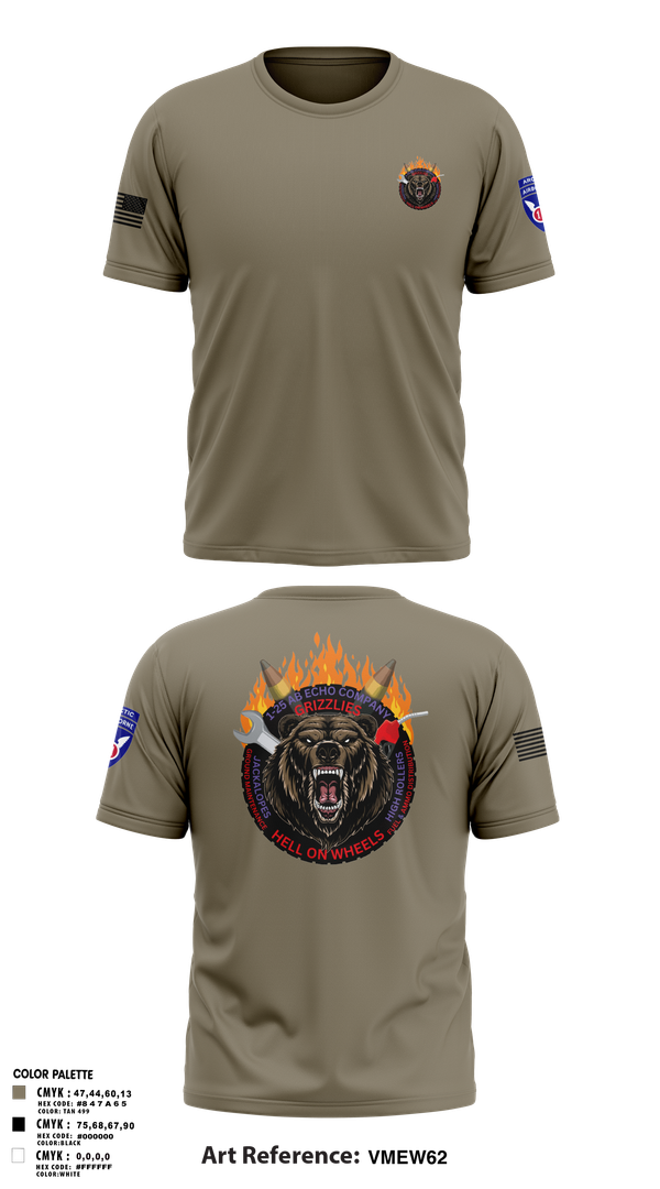 Old School Cotton Feel Shirt, E co 1/25, Army, Teamtime, Team time, sublimation, custom sports apparel, team uniforms, spirit wear, spiritwear, sports uniforms, custom shirts, team store, custom team store, fundraiser sports, apparel fundraiser
