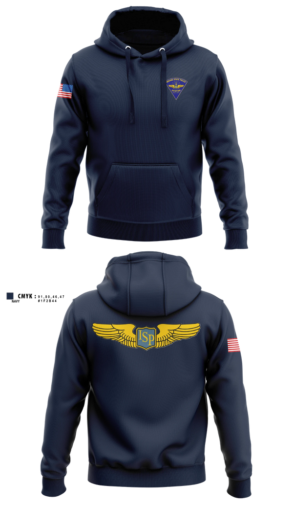 Hoodie, Indiana State Police Aviation Unit, Police, Teamtime, Team time, sublimation, custom sports apparel, team uniforms, spirit wear, spiritwear, sports uniforms, custom shirts, team store, custom team store, fundraiser sports, apparel fundraiser