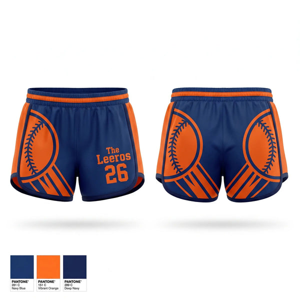 Womens Shorts, The Leñeros 26, Baseball, Teamtime, Team time, sublimation, custom sports apparel, team uniforms, spirit wear, spiritwear, sports uniforms, custom shirts, team store, custom team store, fundraiser sports, apparel fundraiser