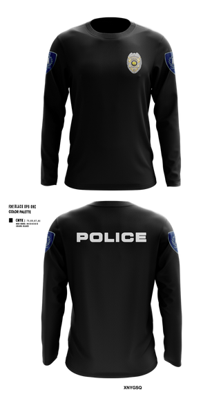 Long Sleeve Performance Shirt, Vincennes Police Department, , Teamtime, Team time, sublimation, custom sports apparel, team uniforms, spirit wear, spiritwear, sports uniforms, custom shirts, team store, custom team store, fundraiser sports, apparel fundraiser