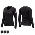 Black Talon 39601372 Women's Long Sleeve V-neck Shirt - 1