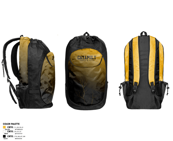 Gear Bag, Catapult Track & Field, Track & Field, Teamtime, Team time, sublimation, custom sports apparel, team uniforms, spirit wear, spiritwear, sports uniforms, custom shirts, team store, custom team store, fundraiser sports, apparel fundraiser