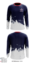 Harrisonburg Blue Streaks 12661126 Long Sleeve Performance Shirt 4