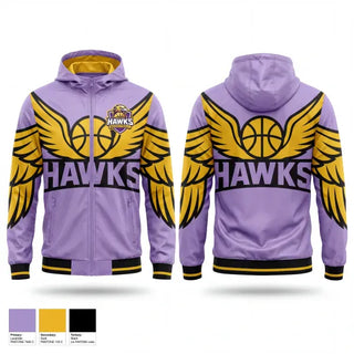 Windbreaker, Hawks Basketball, Men's Basketball, Teamtime, Team time, sublimation, custom sports apparel, team uniforms, spirit wear, spiritwear, sports uniforms, custom shirts, team store, custom team store, fundraiser sports, apparel fundraiser