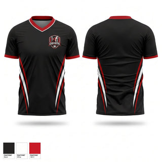Womens Short Sleeve Vneck Shirt, Coyotes, Men's Soccer, Teamtime, Team time, sublimation, custom sports apparel, team uniforms, spirit wear, spiritwear, sports uniforms, custom shirts, team store, custom team store, fundraiser sports, apparel fundraiser