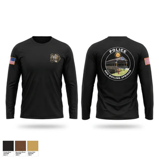 Long Sleeve Performance Shirt, Red Boiling Springs Police Department, Police, Teamtime, Team time, sublimation, custom sports apparel, team uniforms, spirit wear, spiritwear, sports uniforms, custom shirts, team store, custom team store, fundraiser sports, apparel fundraiser