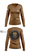 7236 Medical Support Unit 23700208 Women's Long Sleeve V-neck Shirt - 4